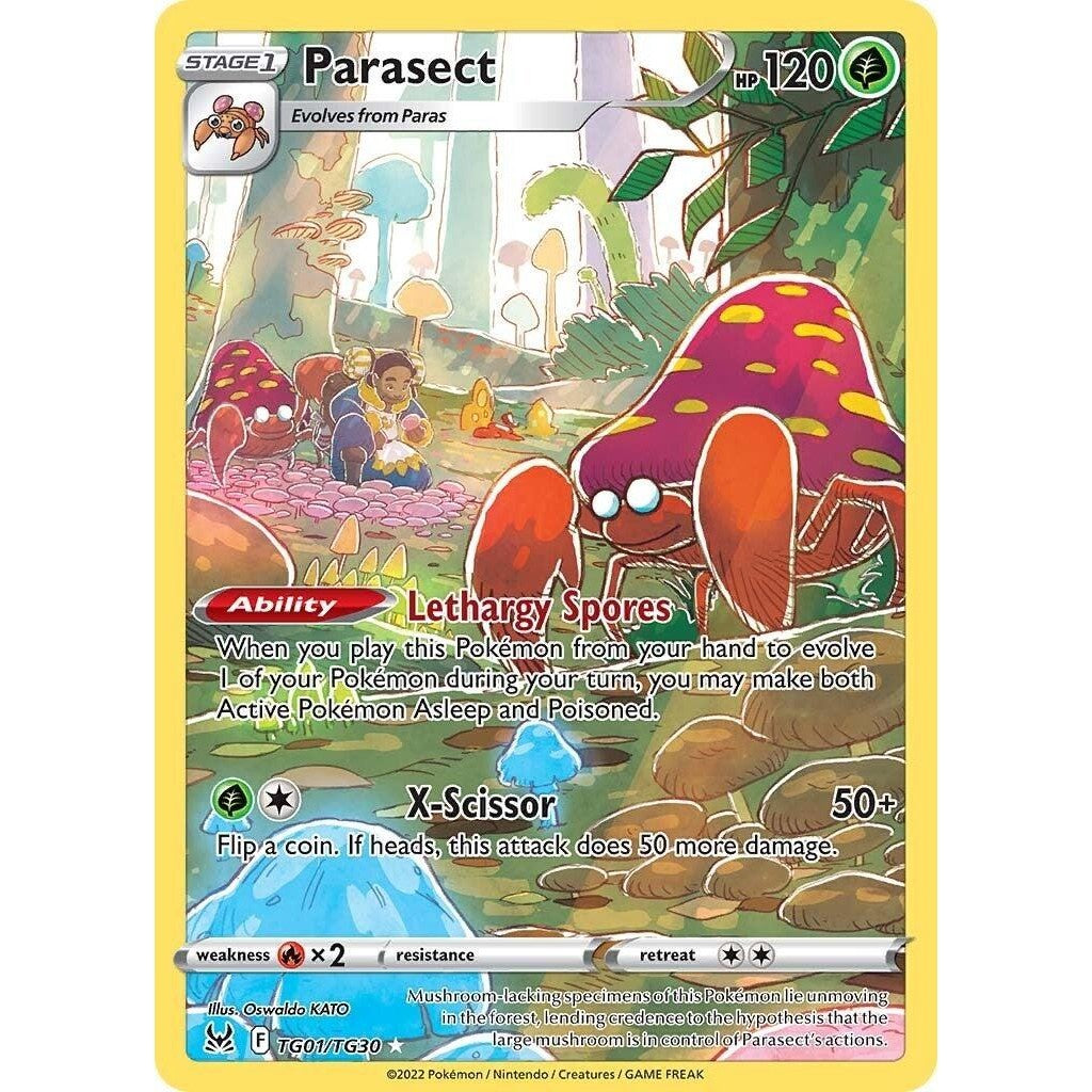 Parasect - TG01/TG30 - Holo Rare - Lost Origin - Pokemon TCG