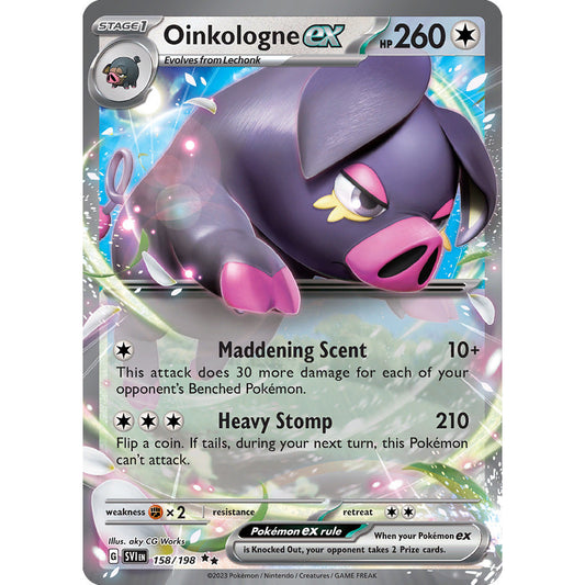 Oinkologne ex - 158/198 - Ultra Rare - Scarlet & Violet - Pokemon TCG