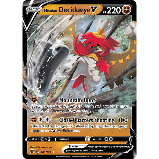 Hisuian Decidueye V - 083/189 - Ultra Rare - Astral Radiance - Pokemon TCG