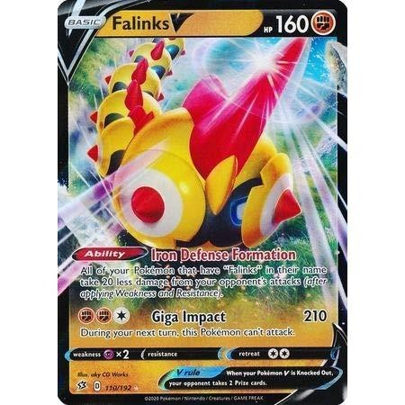 Falinks V - 110/192 - Ultra Rare - Rebel Clash - Pokemon TCG