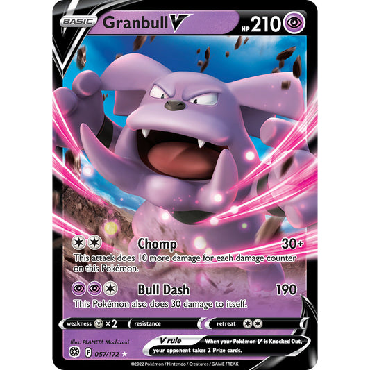 Granbull V - 057/172 - Ultra Rare - Brilliant Stars - Pokemon TCG