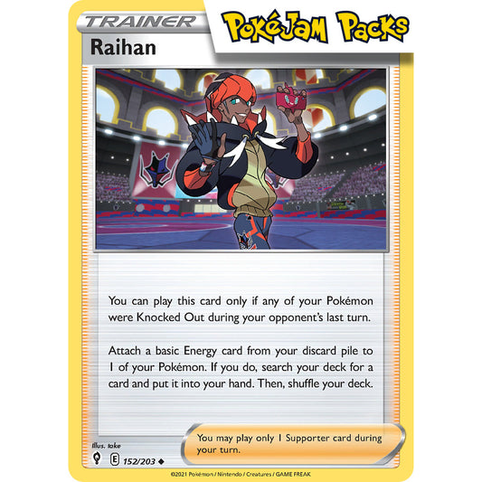 Raihan - 152/203 - Uncommon - Sword & Shield: Evolving Skies - Pokémon TCG
