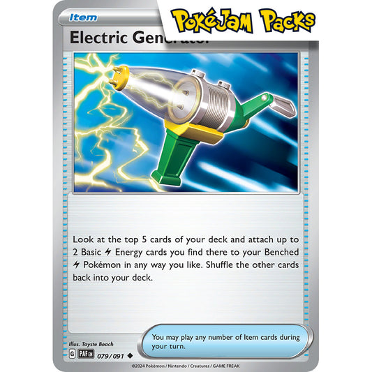Electric Generator - 079/091 - Uncommon - Paldean Fates - Pokémon TCG