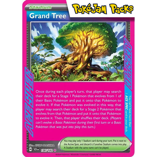 Grand Tree - 136/142 - Ace Rare - Stellar Crown - Pokémon TCG
