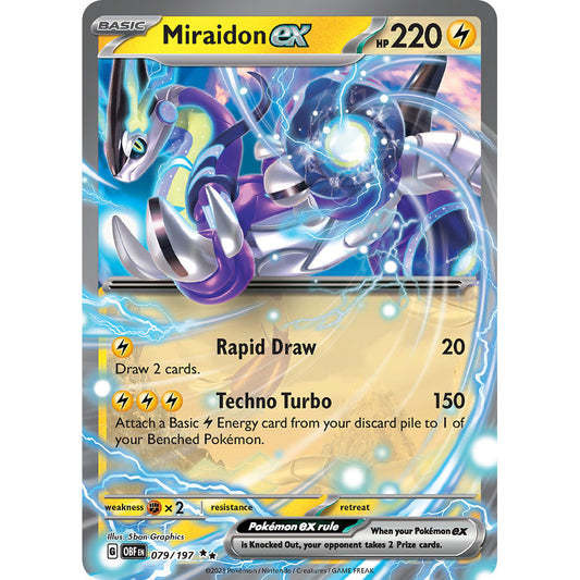 Miraidon ex - 079/197 - Ultra Rare - Obsidian Flames - Pokémon TCG