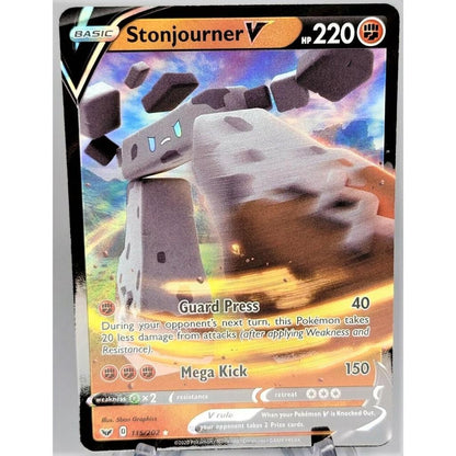 Stonjourner V - 115/202 - Ultra Rare - Sword & Shield - Pokemon TCG