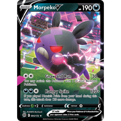 Morpeko V - 095/172 - Ultra Rare - Sword & Shield: Brilliant Stars - Pokémon TCG