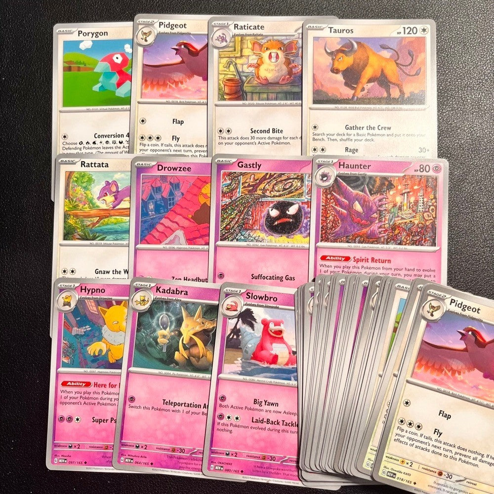 Pokémon - Colorless & Psychic Common/Uncommon Singles - Scarlet & Violet 151 - Pokemon TCG