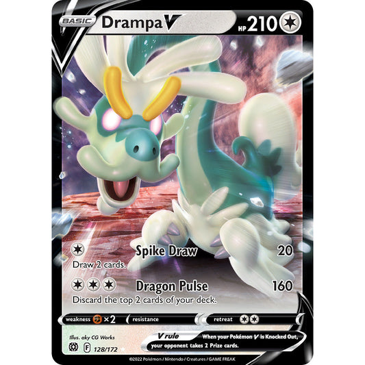 Drampa V - 128/172 - Ultra Rare - Sword & Shield: Brilliant Stars - Pokémon TCG