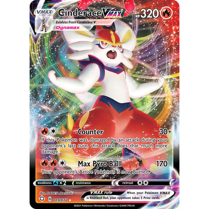 Cinderace VMAX - 019/072 - Ultra Rare - Shining Fates - Pokémon TCG