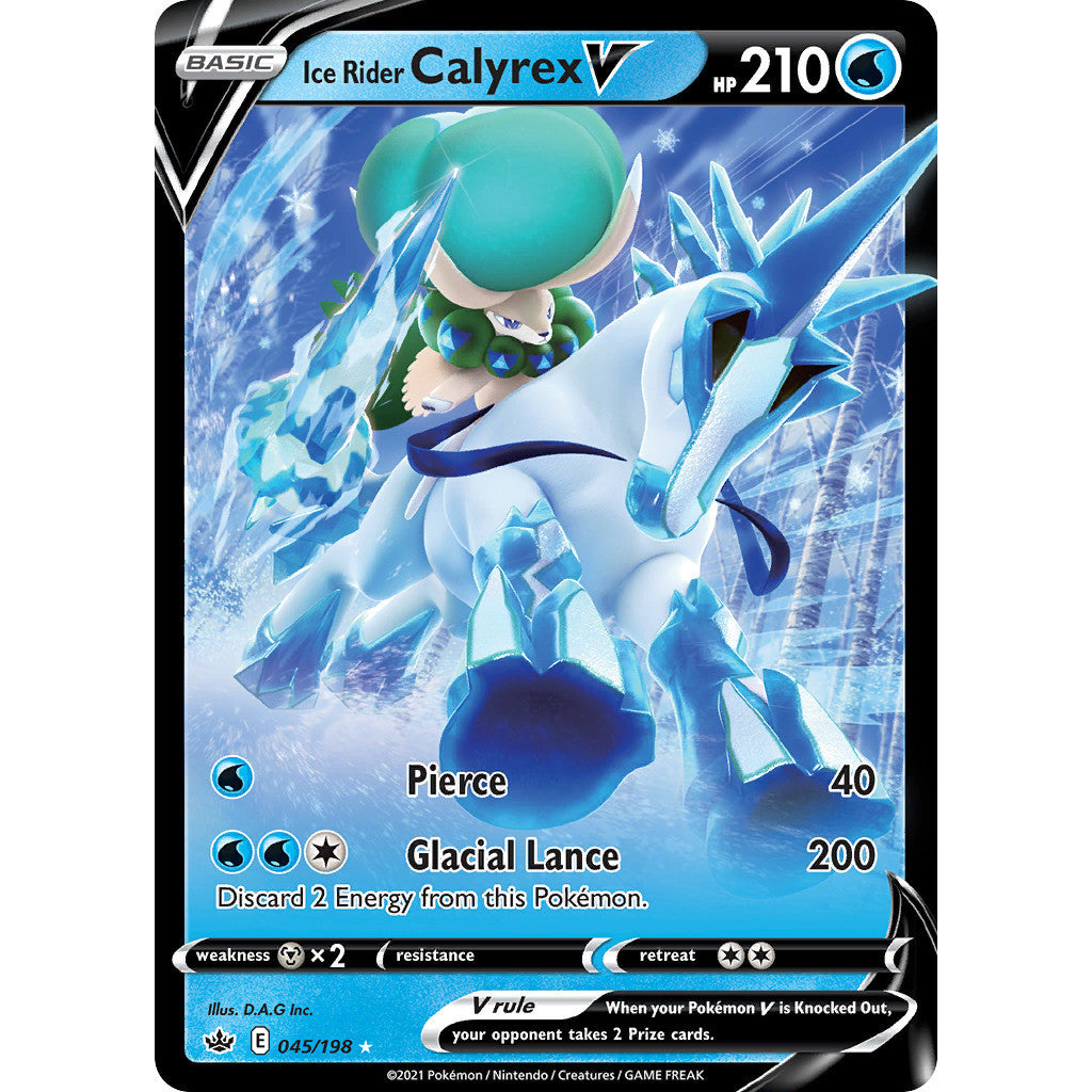 Ice Rider Calyrex V - 045/198 - Ultra Rare - Chilling Reign - Pokemon TCG