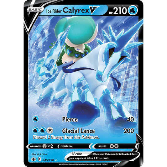 Ice Rider Calyrex V - 045/198 - Ultra Rare - Chilling Reign - Pokemon TCG
