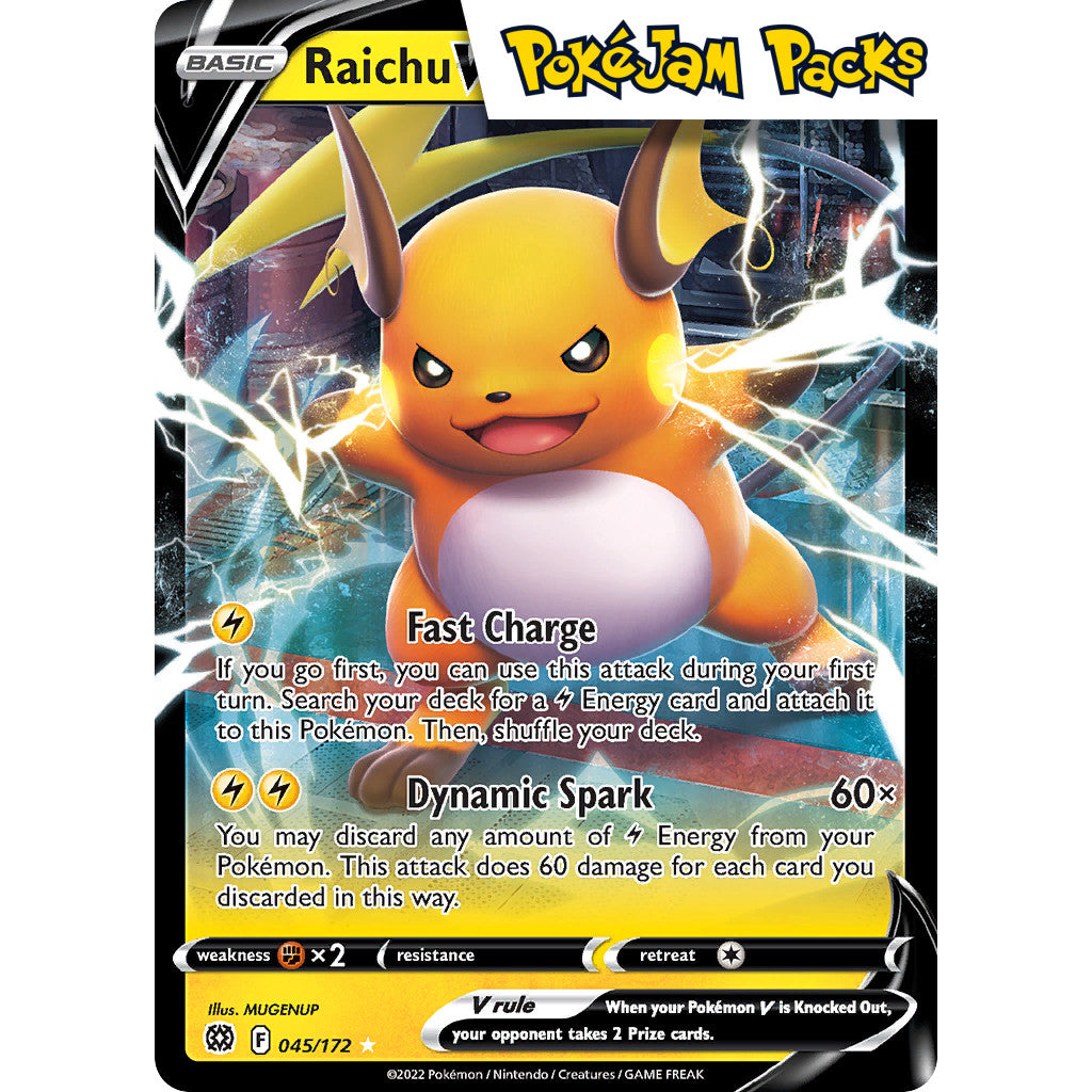 Raichu V - 045/172 - Ultra Rare - Sword & Shield: Brilliant Stars - Pokémon TCG