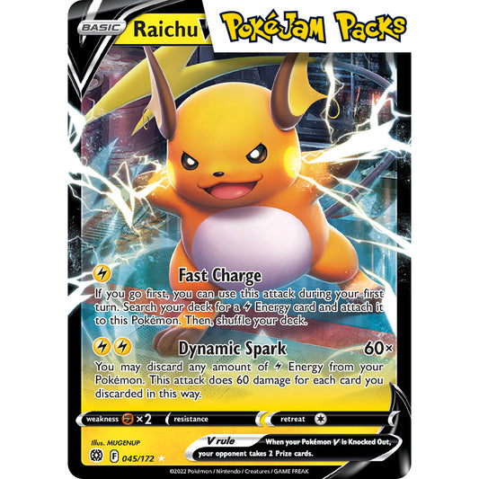 Raichu V - 045/172 - Ultra Rare - Sword & Shield: Brilliant Stars - Pokémon TCG