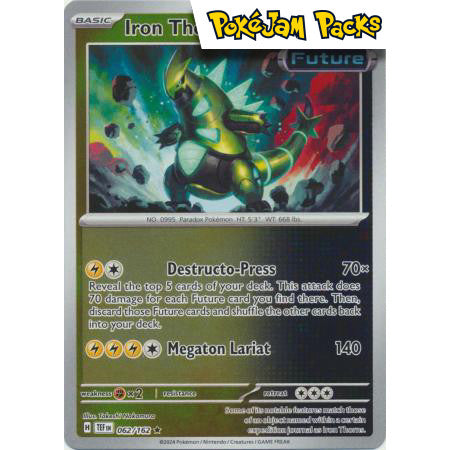 Iron Thorns - 062/162 - Rare Reverse Holo - Temporal Forces  - Pokémon TCG