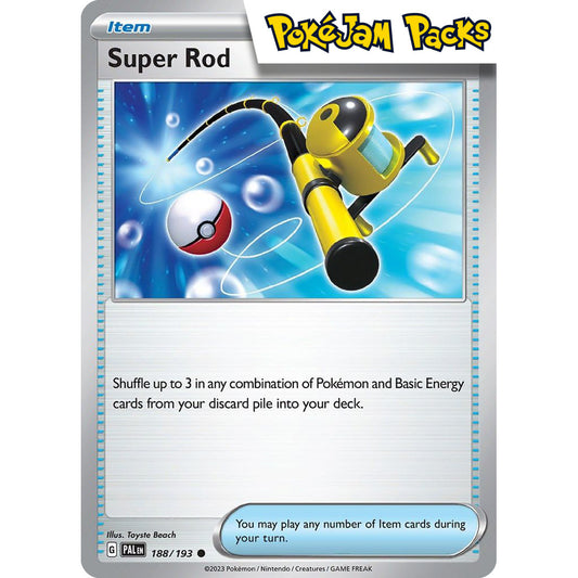 Super Rod - 188/193 - Common - Paldea Evolved - Pokémon TCG