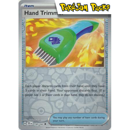Hand Trimmer - 150/162 - Uncommon Reverse Holo - Temporal Forces - Pokemon TCG
