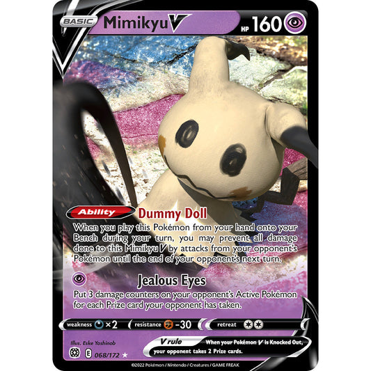 Mimikyu V - 068/172 - Ultra Rare - Sword & Shield: Brilliant Stars - Pokémon TCG