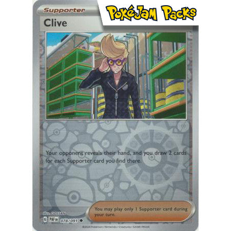 Clive - 078/091 - Uncommon Reverse Holo - Paldean Fates - Pokemon TCG