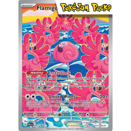 Flamigo - 227/193 - Illustration Rare - Paldea Evolved - Pokémon TCG
