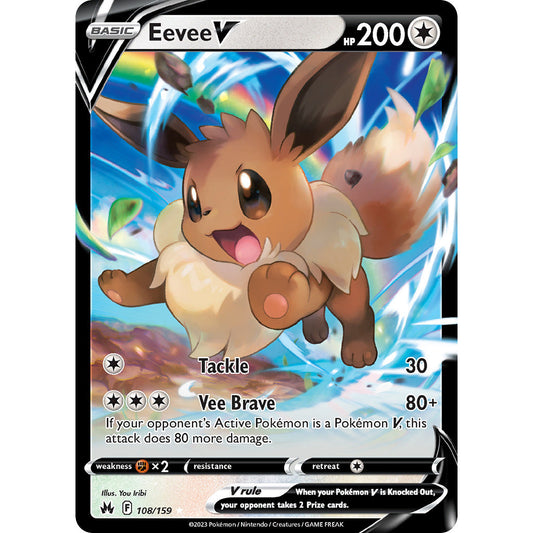 Eevee V - 108/159 - Ultra Rare - Crown Zenith - Pokemon TCG