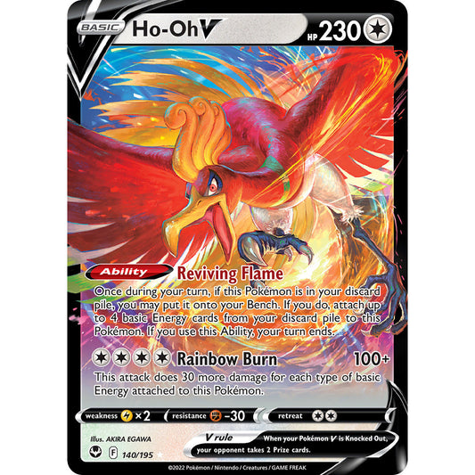 Ho-Oh V - 140/195 - Ultra Rare - Silver Tempest - Pokemon TCG