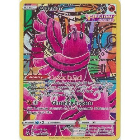Oricorio - GG04/GG70 - Holo Rare - Crown Zenith - Pokémon TCG