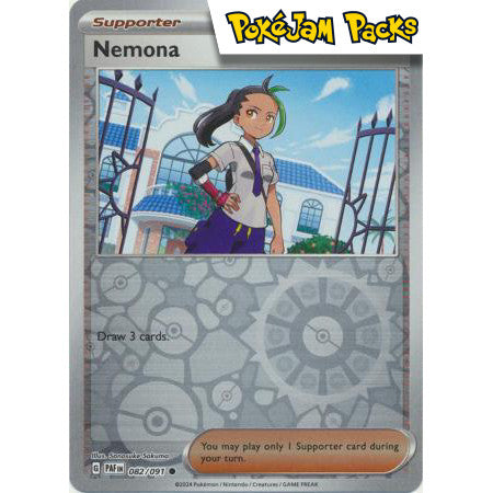 Nemona - 082/091 - Common Reverse Holo - Paldean Fates - Pokémon TCG