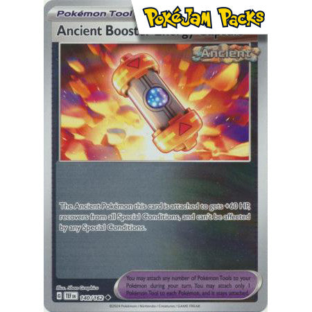 Ancient Booster Energy Capsule - 140/162 - Uncommon Reverse Holo - Temporal Forces - Pokémon TCG