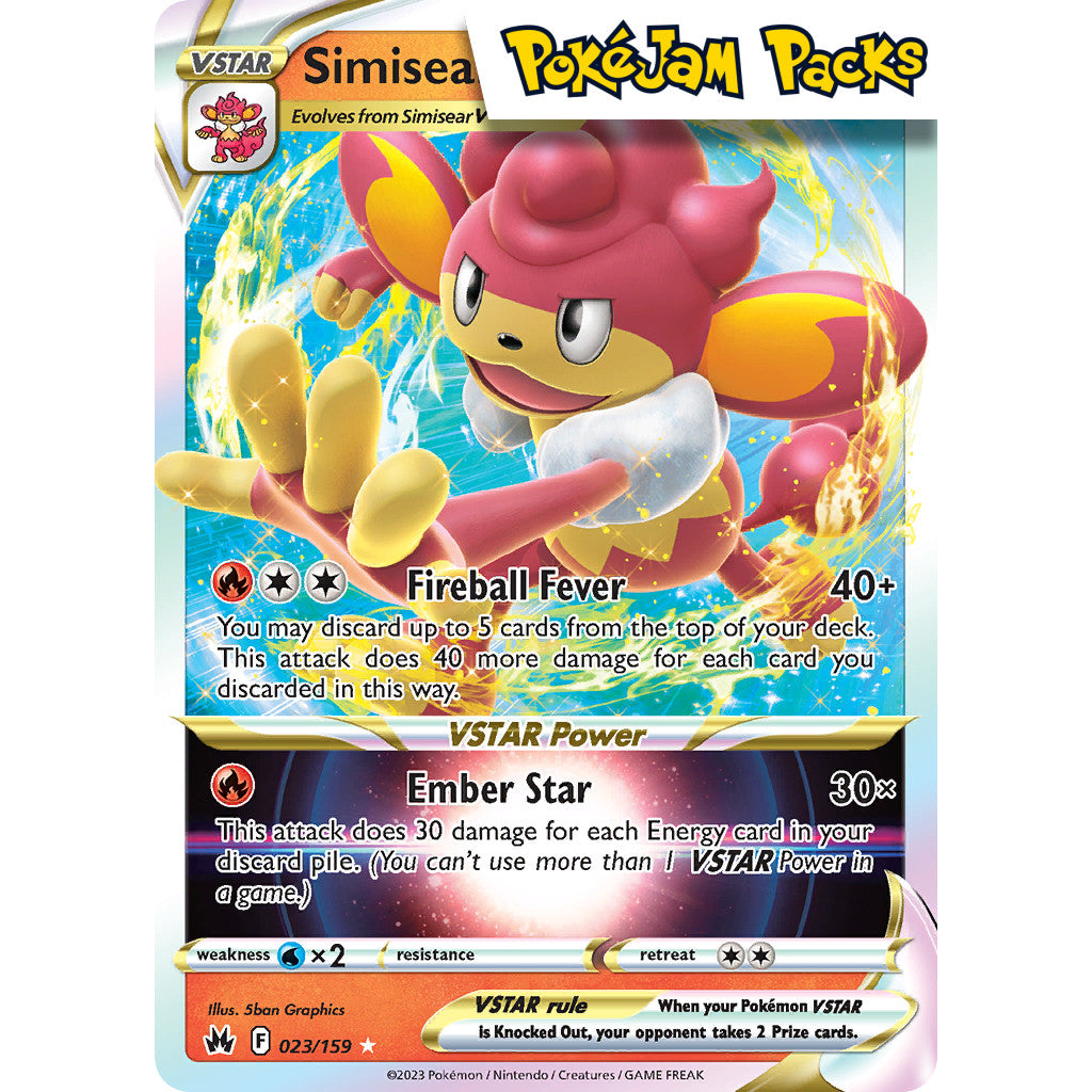 Simisear VSTAR - 023/159 - Ultra Rare - Crown Zenith - Pokémon TCG