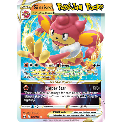 Simisear VSTAR - 023/159 - Ultra Rare - Crown Zenith - Pokémon TCG
