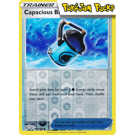 Capacious Bucket - 156/192 - Uncommon Reverse Holo - Sword & Shield: Rebel Clash  - Pokémon TCG