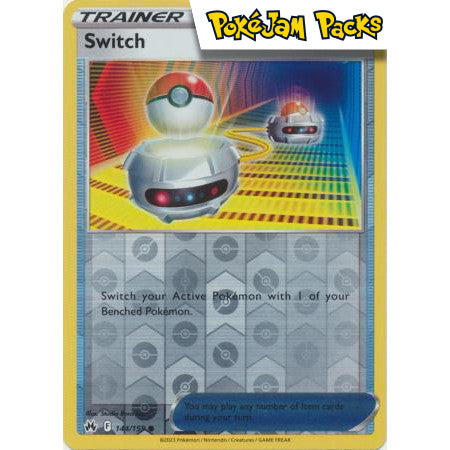 Switch - 144/159 - Common Reverse Holo - Crown Zenith  - Pokémon TCG