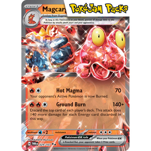 Magcargo ex - 029/167 - Ultra Rare - Twilight Masquerade - Pokémon TCG