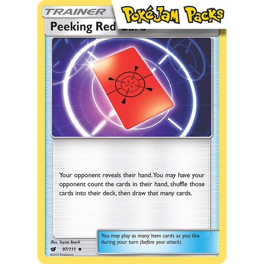 Peeking Red Card - 97/111 - Uncommon - Crimson Invasion - Pokémon TCG