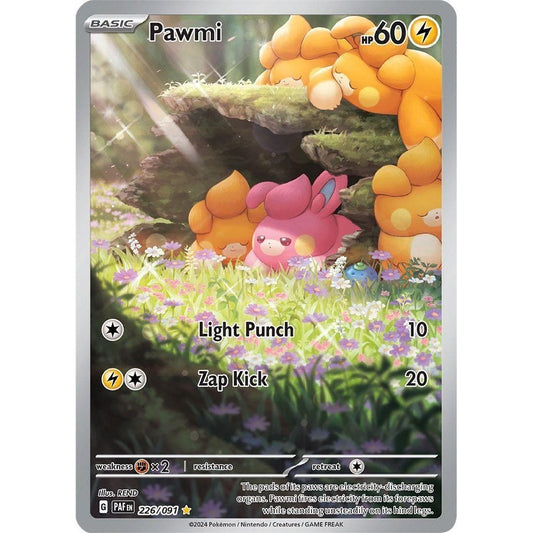 Pawmi - 226/091 - Illustration Rare - Paldean Fates - Pokemon TCG