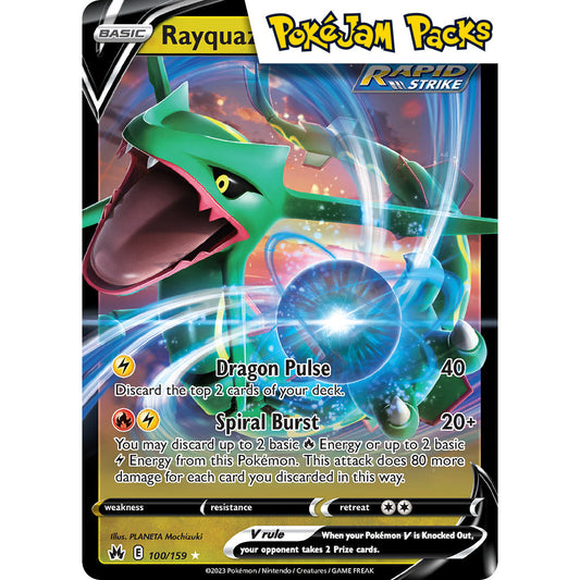 Rayquaza V - 100/159 - Ultra Rare - Crown Zenith - Pokémon TCG