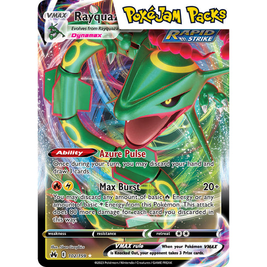 Rayquaza VMAX - 102/159 - Ultra Rare - Crown Zenith - Pokémon TCG