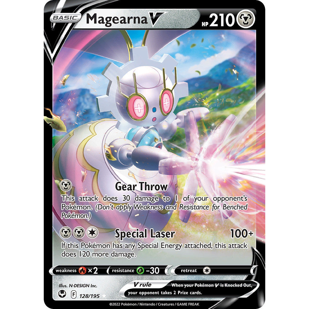 Magearna V - 128/195 - Ultra Rare - Silver Tempest - Pokemon TCG
