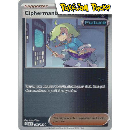 Ciphermaniac's Codebreaking - 145/162 - Uncommon Reverse Holo - Temporal Forces - Pokémon TCG