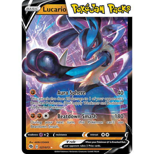 Lucario V - 027/073 - Ultra Rare - Champion's Path - Pokémon TCG