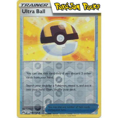 Ultra Ball - 146/159 - Uncommon Reverse Holo - Crown Zenith - Pokémon TCG