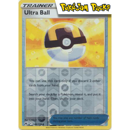 Ultra Ball - 146/159 - Uncommon Reverse Holo - Crown Zenith - Pokémon TCG