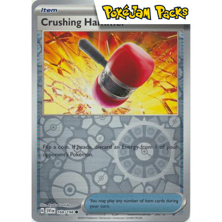 Crushing Hammer - 168/198 - Common Reverse Holo - Scarlet & Violet - Pokémon TCG