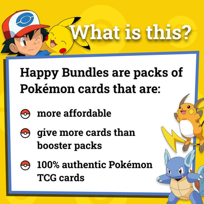 Pokemon Card Happy Bundles - Guaranteed Card Packs - TCG Trading Card Game