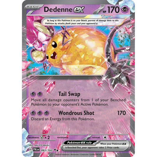 Dedenne ex - 093/193 - Ultra Rare - Paldea Evolved - Pokemon TCG