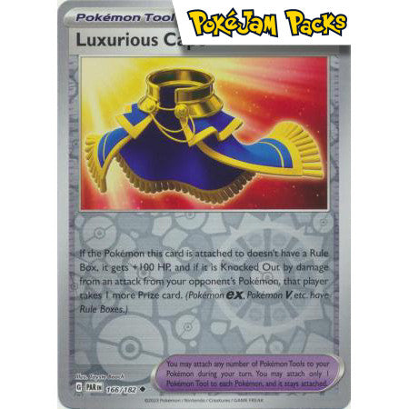Luxurious Cape - 166/182 - Uncommon Reverse Holo - Paradox Rift  - Pokemon TCG