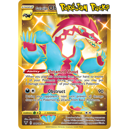 Galarian Obstagoon - 198/185 - Secret Rare - Sword & Shield: Vivid Voltage - Pokémon TCG