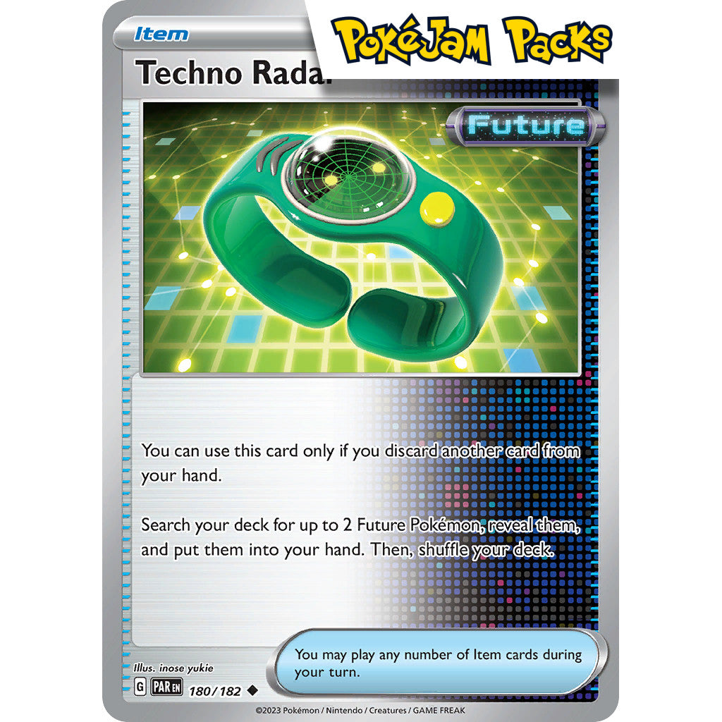 Techno Radar - 180/182 - Uncommon - Paradox Rift - Pokémon TCG