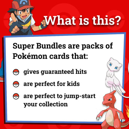 Pokémon Card Bundles - 40+ Authentic Card Pack with Guaranteed Rare - Perfect for Gifts & Collectors